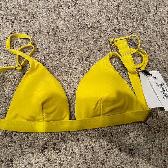 Vitamin A Bikini Top XS Yellow - Picture 1 of 4